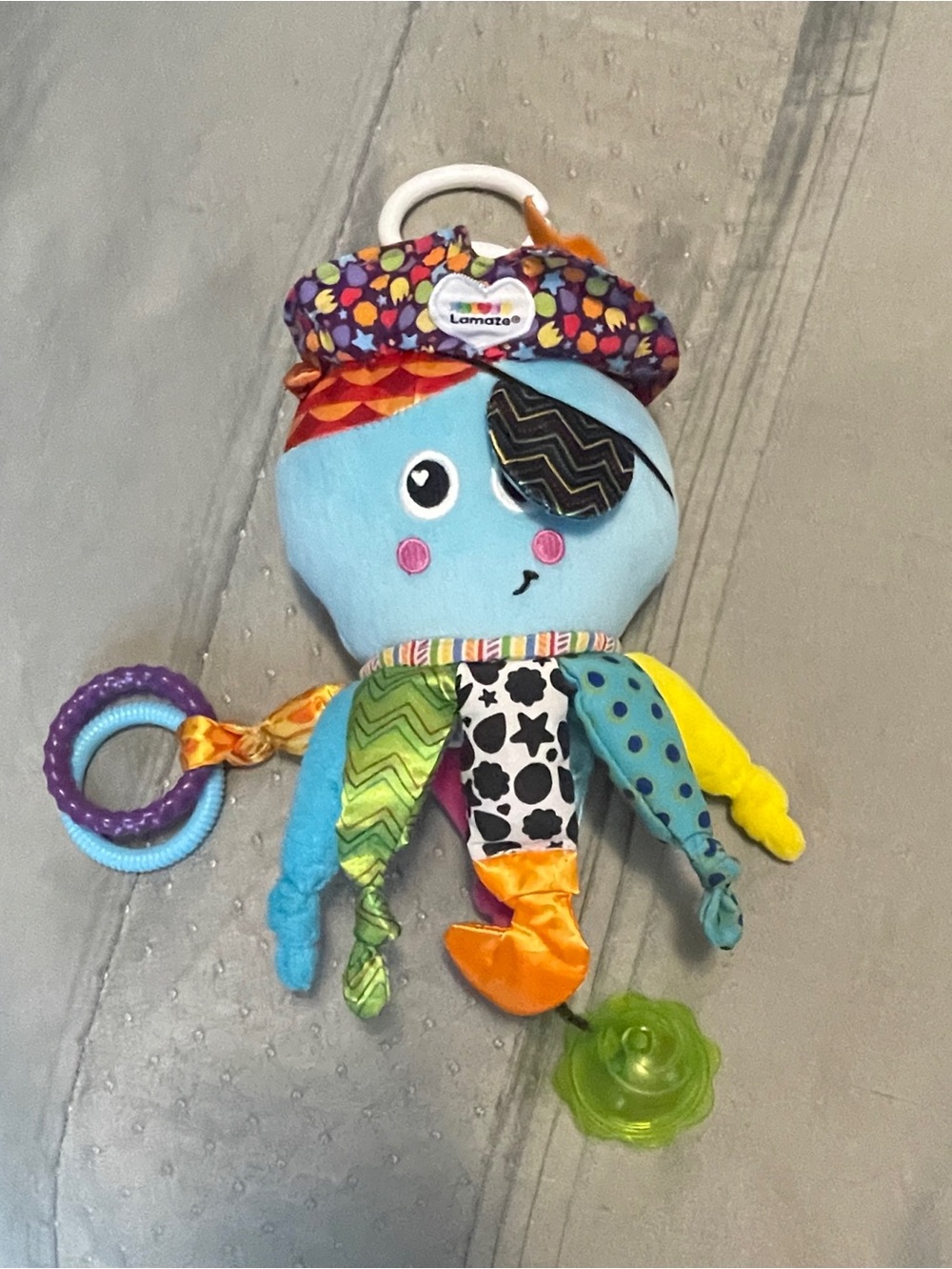 Lamaze Captain Calamari Octopus Clip On Car Seat and Stroller Toy